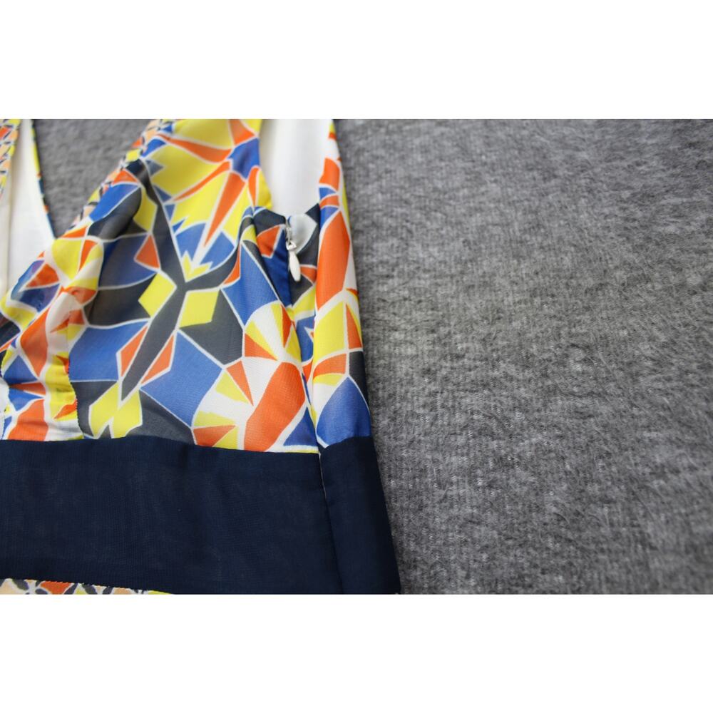 Ann Taylor Multicolor Kaleidoscope Maxi Dress Womens 8 Sleeveless - Picture 3 of 6